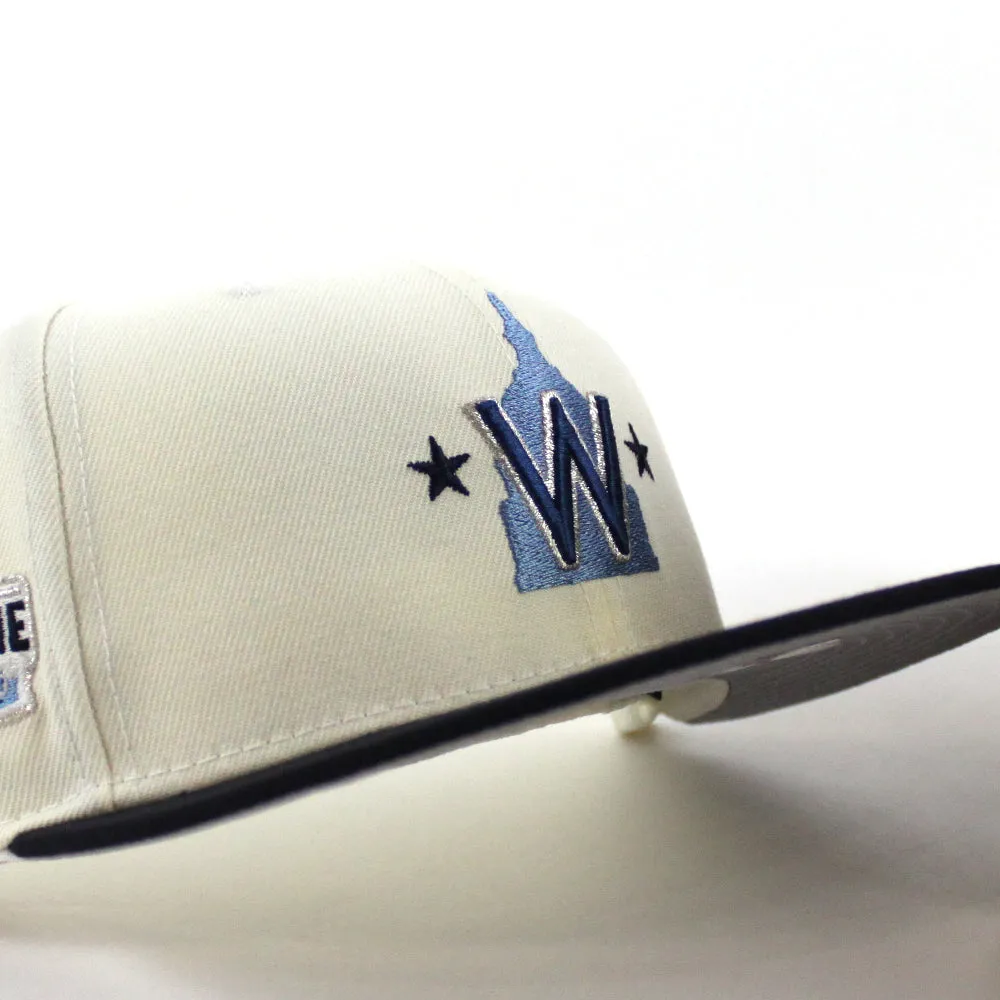 Washington Nationals 2018 All-Star Game New Era 59Fifty Fitted Hat (Chrome White  Navy Gray Under Brim)