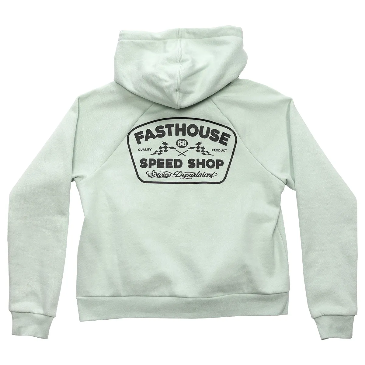 Wedged Women's Hooded Pullover - Mint