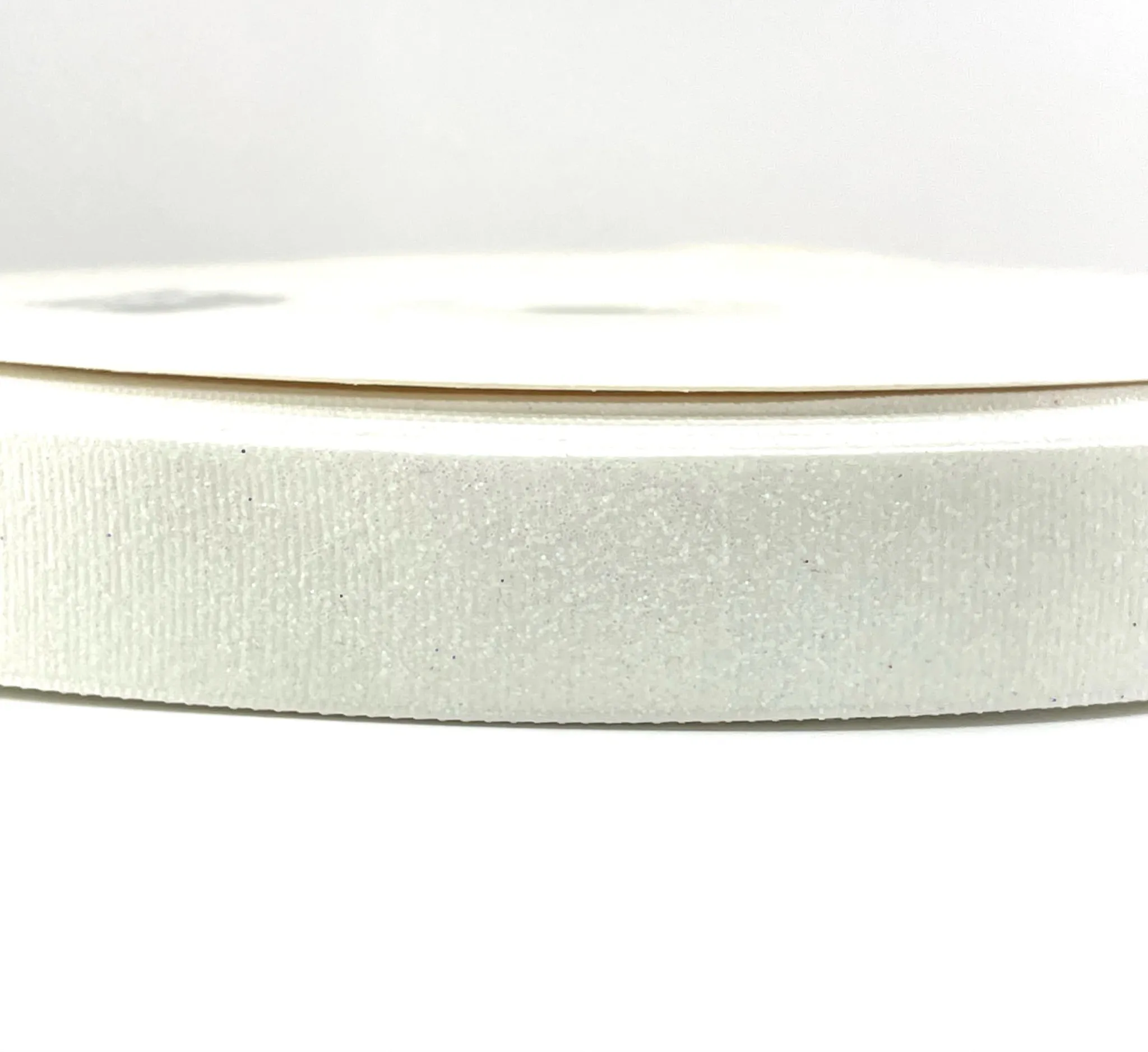 White Glitter Ribbon - 3" - 1.5" - 7/8" - 3/8"