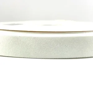 White Glitter Ribbon - 3" - 1.5" - 7/8" - 3/8"