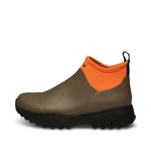 WODEN Irene Waterproof Rubber Boots in Dark Olive/Tiger